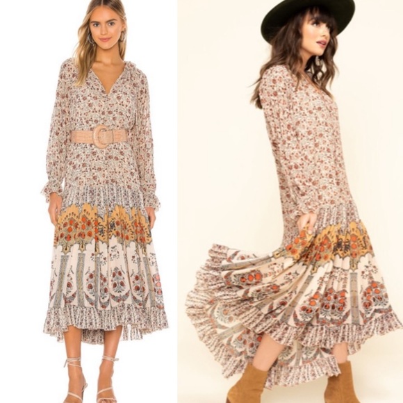 Free People Dresses & Skirts - Free People Feeling Groovy Border Midi Dress